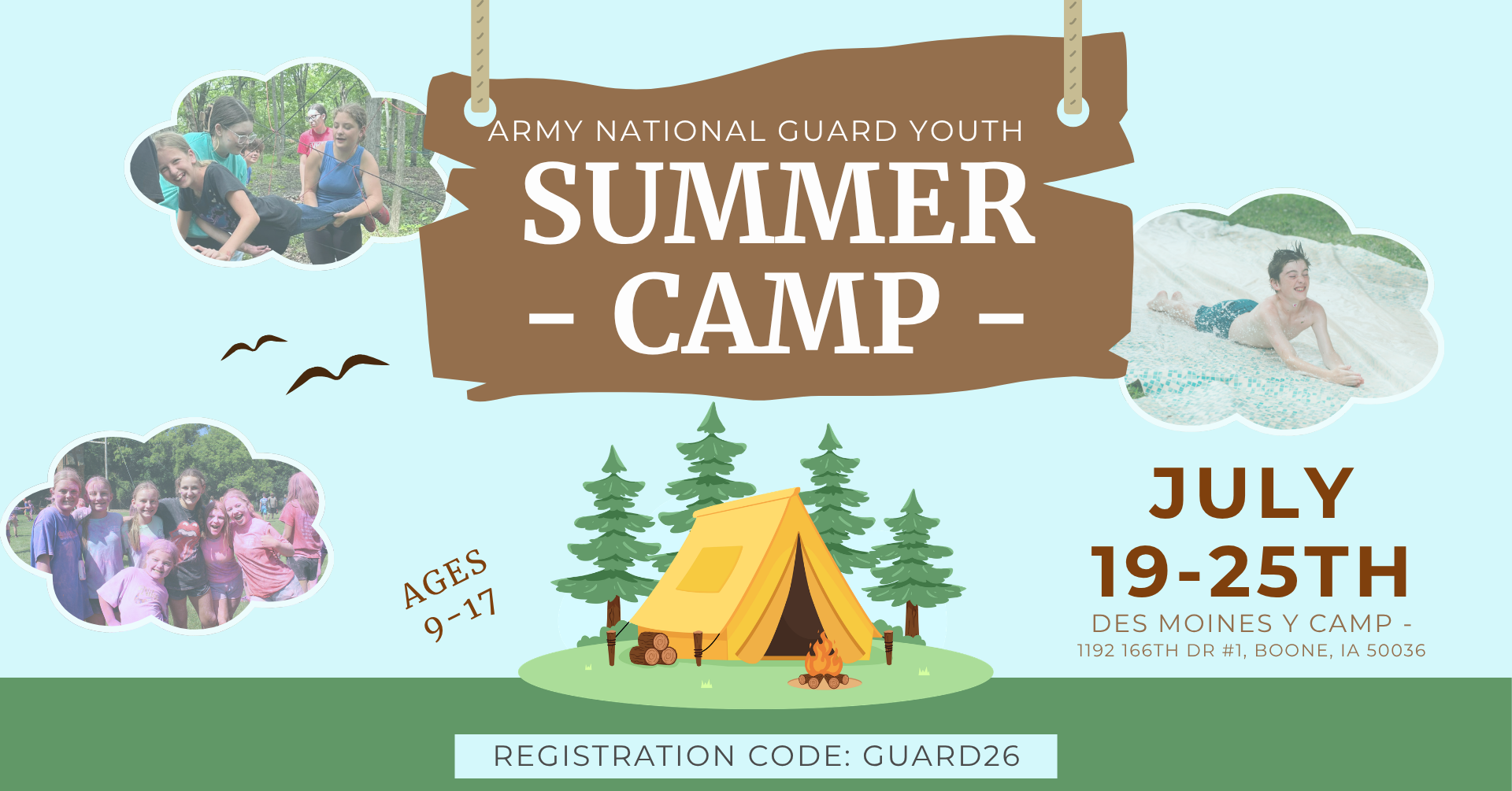 YMCA Camp 2026 summer camp banner